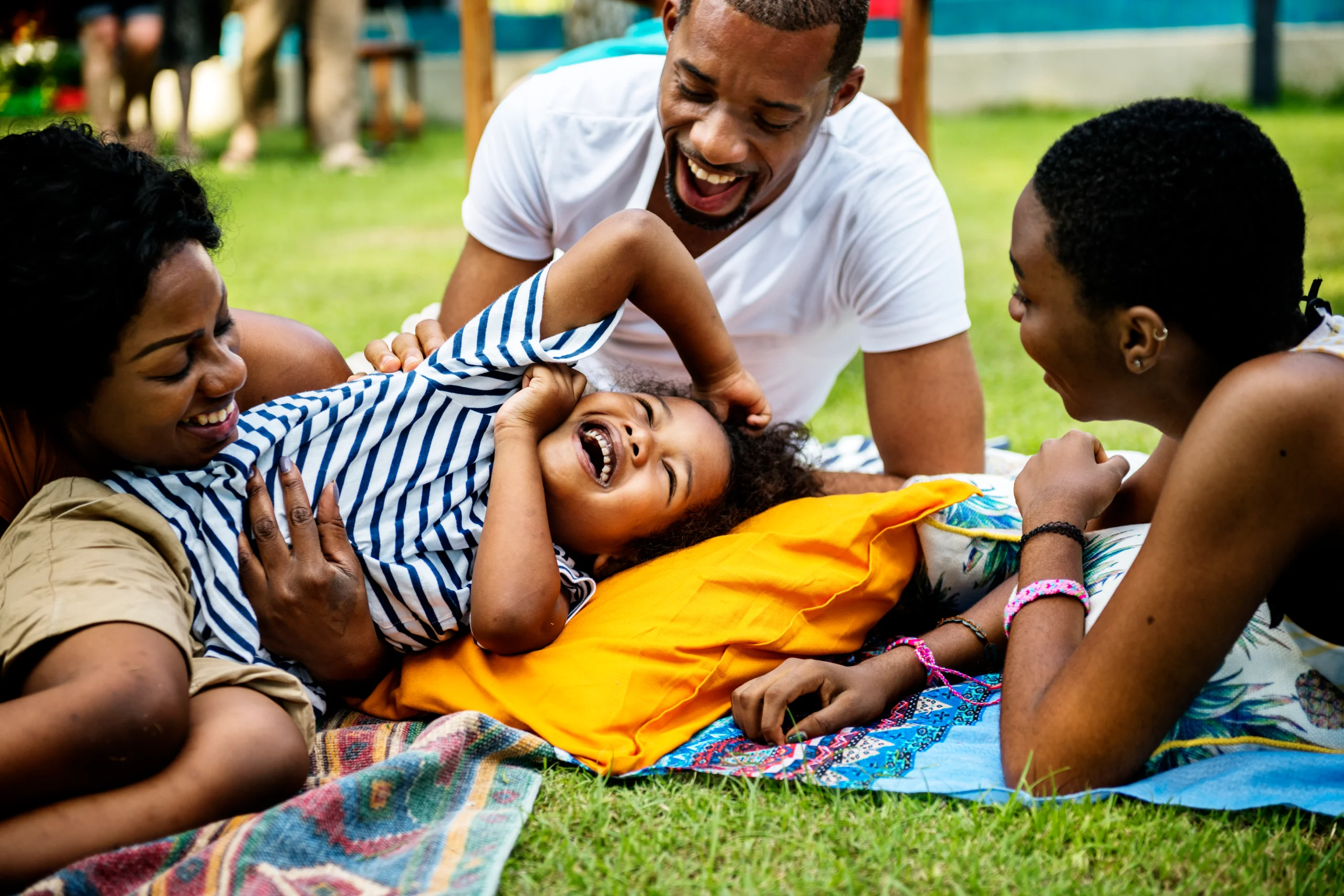 black-family-enjoying-summer-together-backyard